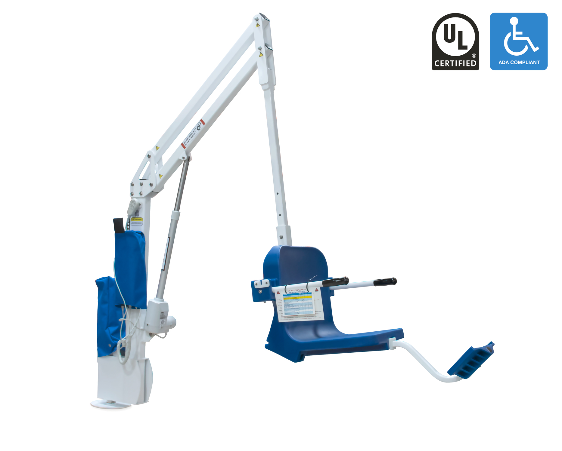 Aqua Creek Scout Excel Pool Lift - No Anchor Included - White / Blue